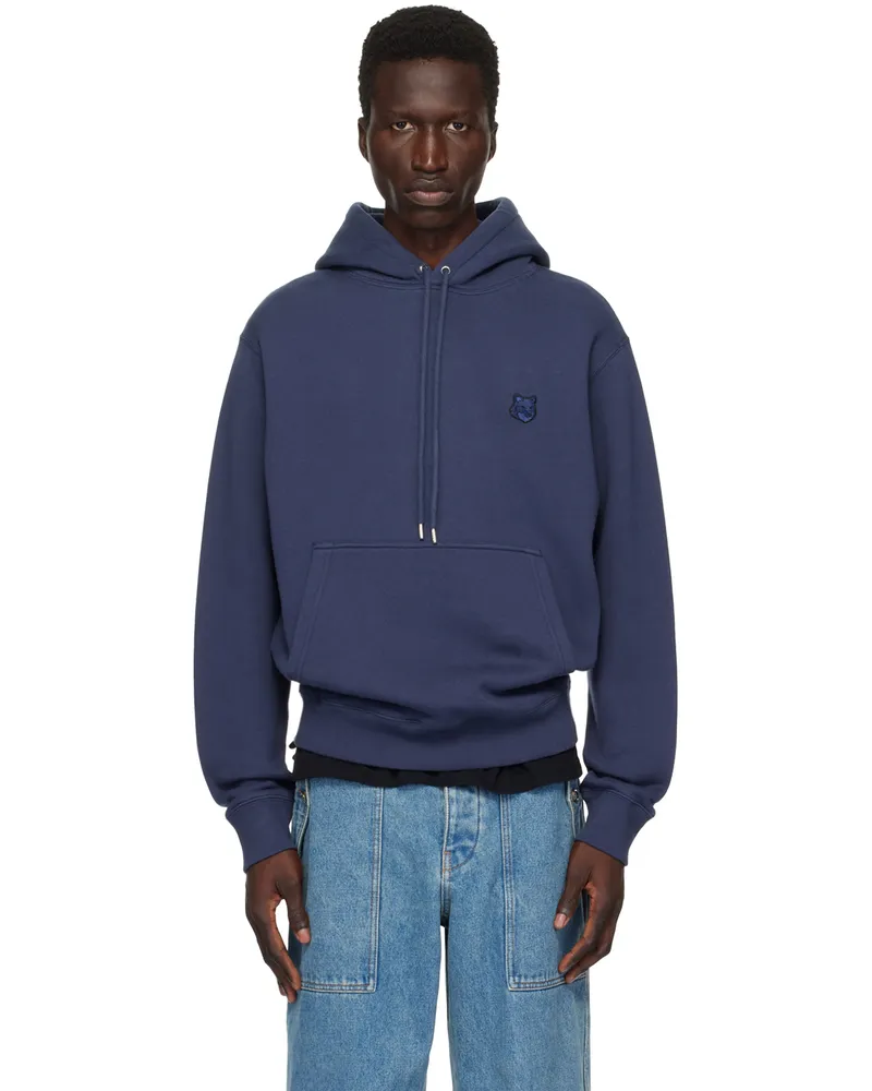 Kitsuné Navy Bold Fox Head Hoodie P476