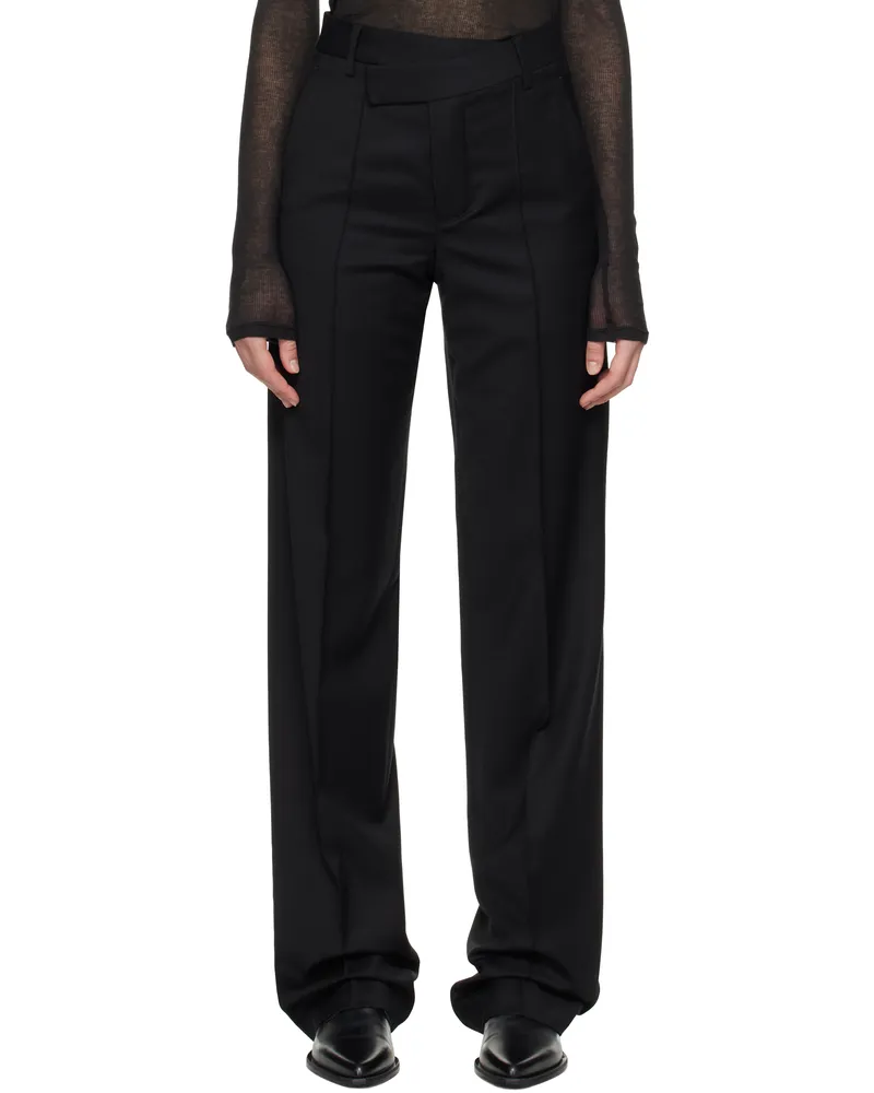 Ann Demeulemeester Black Vanja Asymmetric Trousers 099