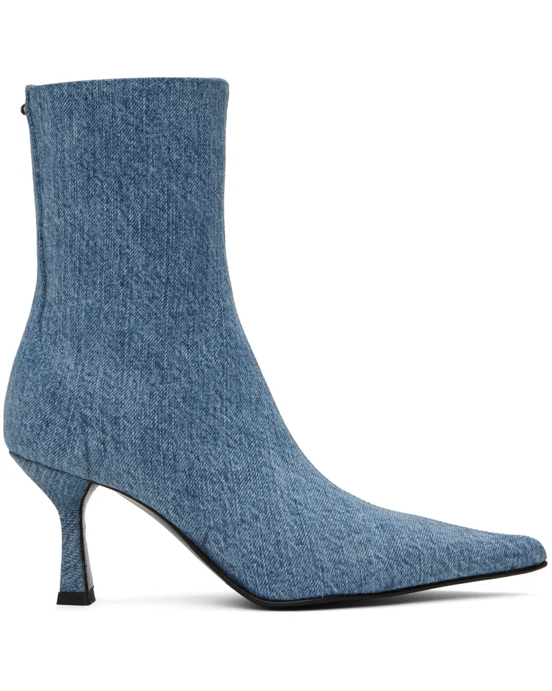 Our Legacy Blue Slim Denim Boots Vintage