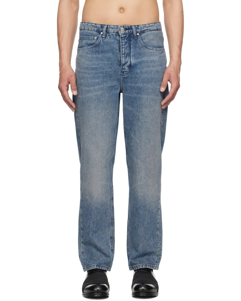 Han Kjøbenhavn Blue Relaxed Denim Jeans Dirty