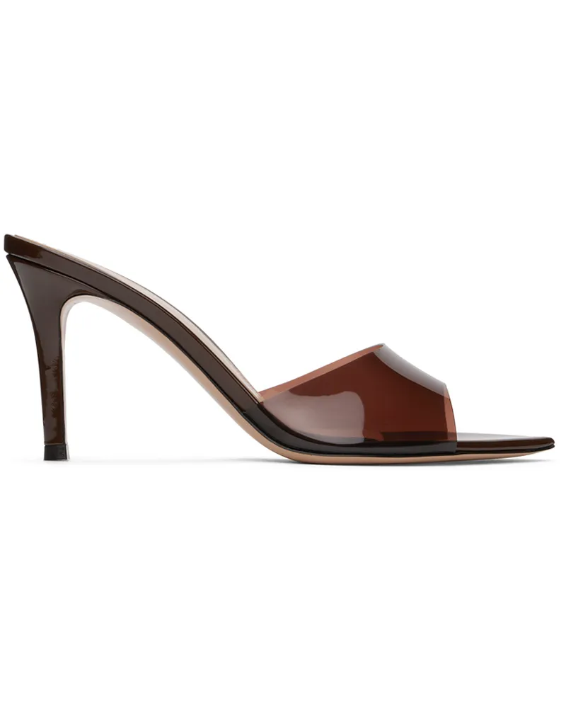 Gianvito Rossi Brown Elle 85 Heeled Sandals Brob