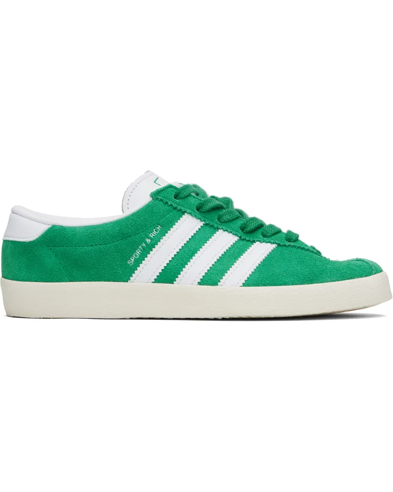 SPORTY & RICH Green adidas Originals Edition Blanc Sneakers Court