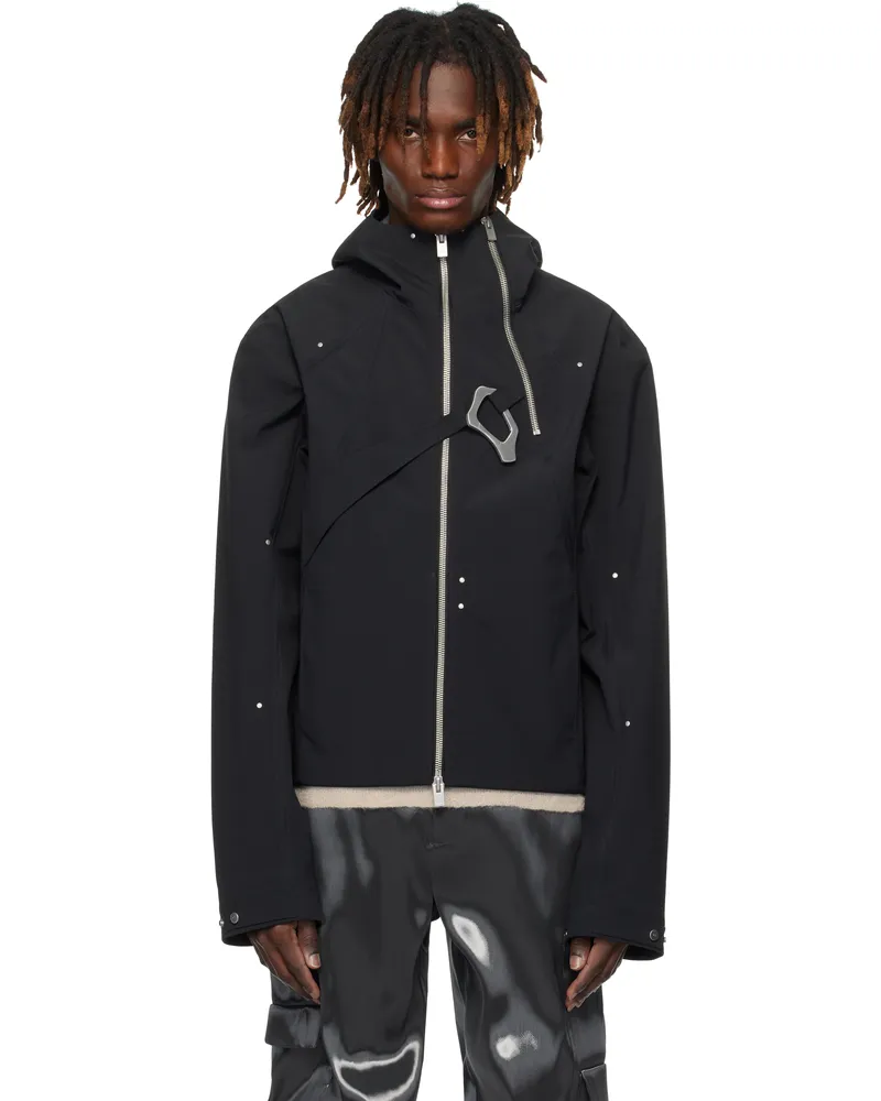 Heliot Emil Black Cloisterd Technical Jacket Black