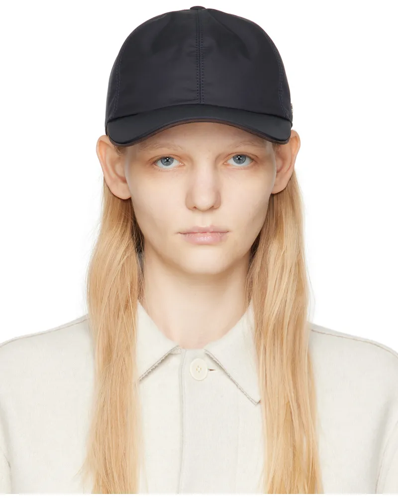 Ermenegildo Zegna Navy Paneled Cap Bl1