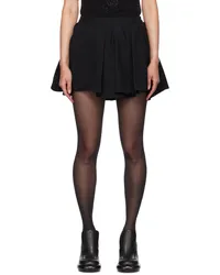 SHUSHU/TONG Black Pleated Miniskirt Bablack