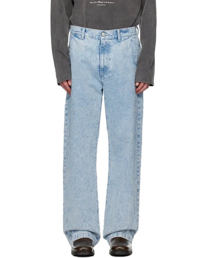Mfpen Blue Straight Cut Jeans Light
