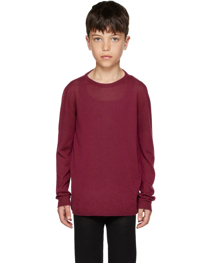 Rick Owens Kids Pink Biker Level Sweater Fuchsia