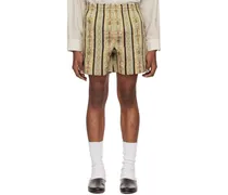 Off-White Floret Brocade Shorts