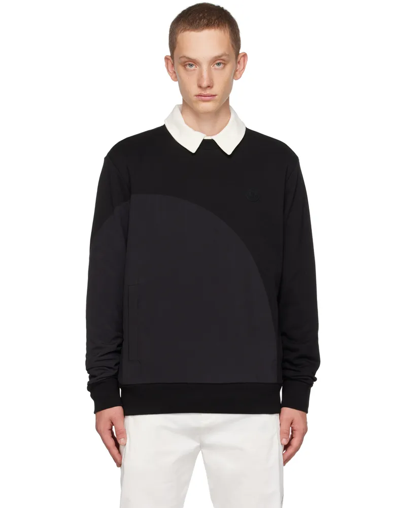 Moncler Black Paneled Sweatshirt 999