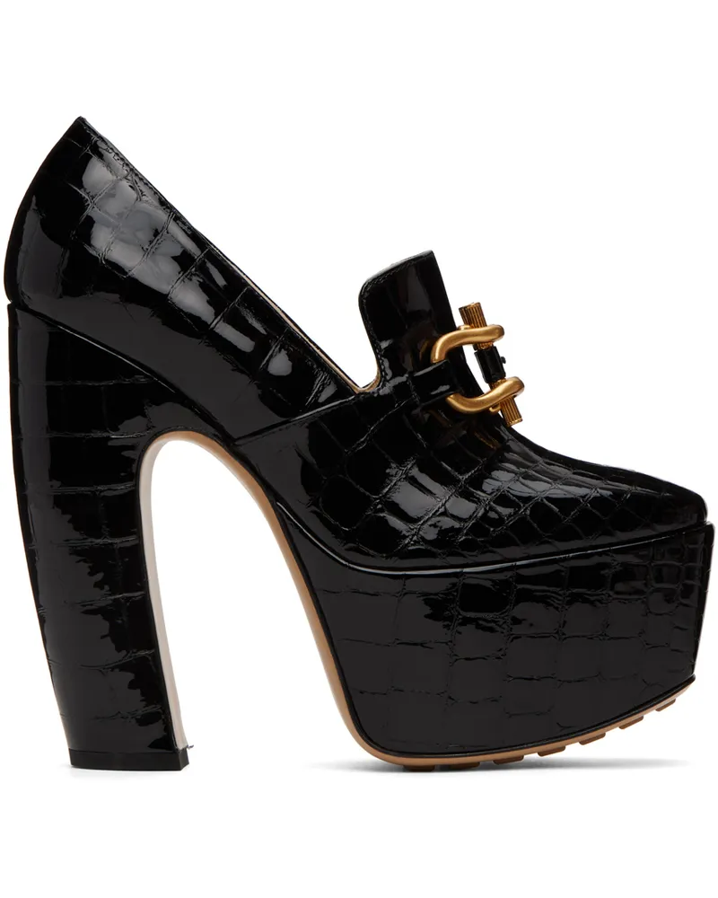 Bottega Veneta Black Mostra Pump Heels 1000