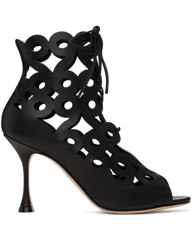 Manolo Blahnik Black Taralo Boots 0002