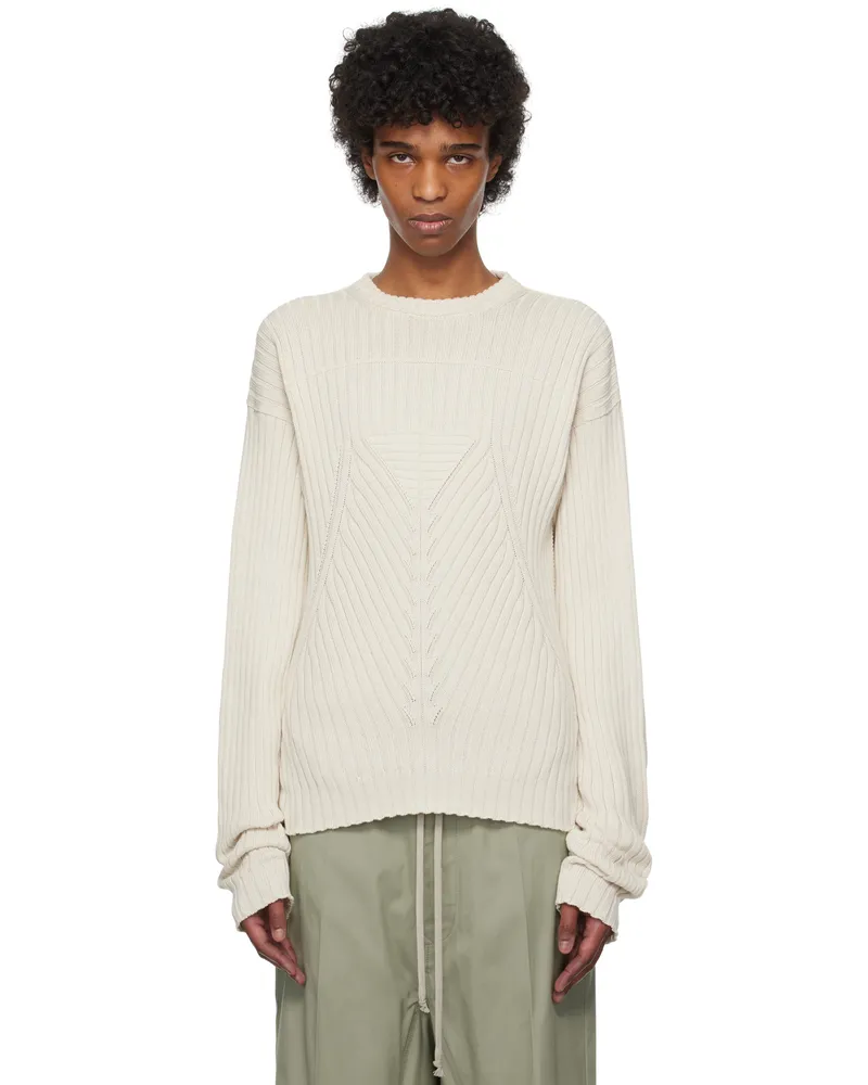 Rick Owens Off-White Hollywood Round Neck Sweater 41