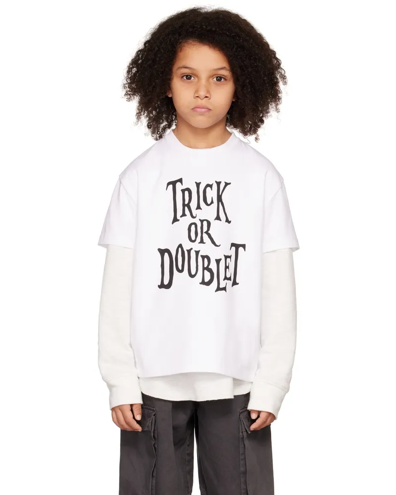 Doublet SSENSE Exclusive Kids White 'Trick Or Doublet' T-Shirt White