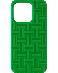 Bottega Veneta Green Intreccio iPhone 15 Pro Case Parakeet