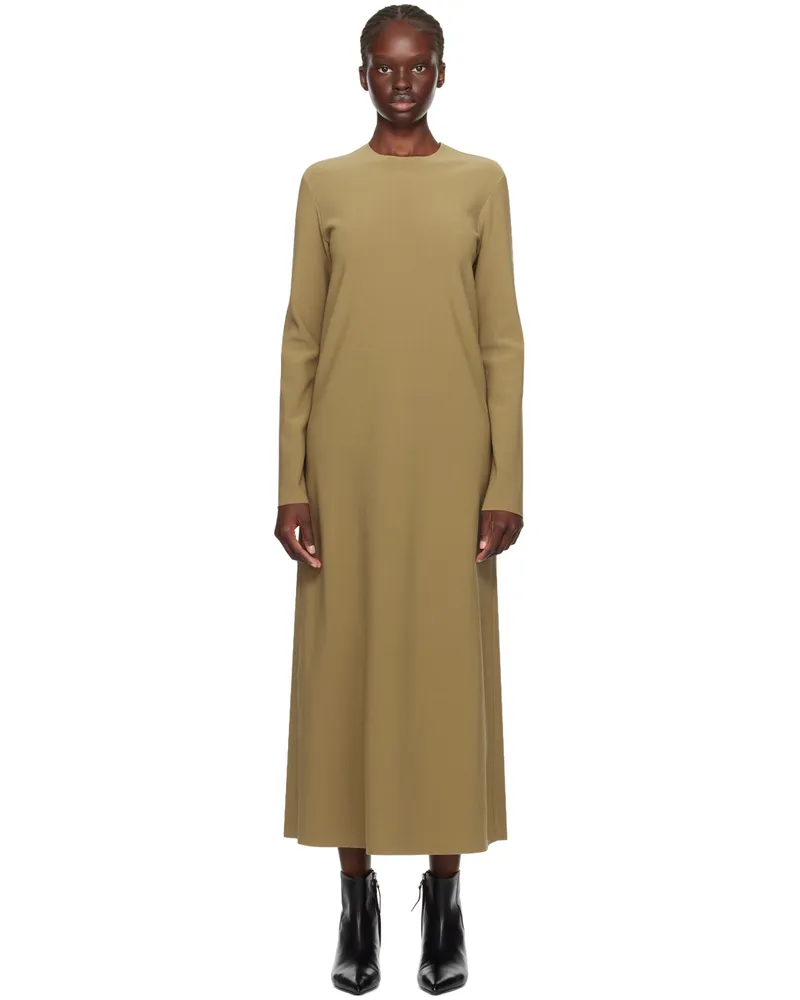 Birrot Khaki Lay2 Maxi Dress Khaki
