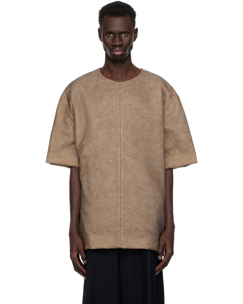 Dries van Noten Brown Padded T-shirt 703