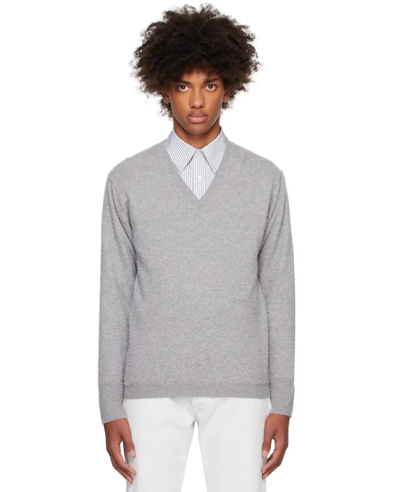 Maison Margiela Gray Cashmere Sweater 858m