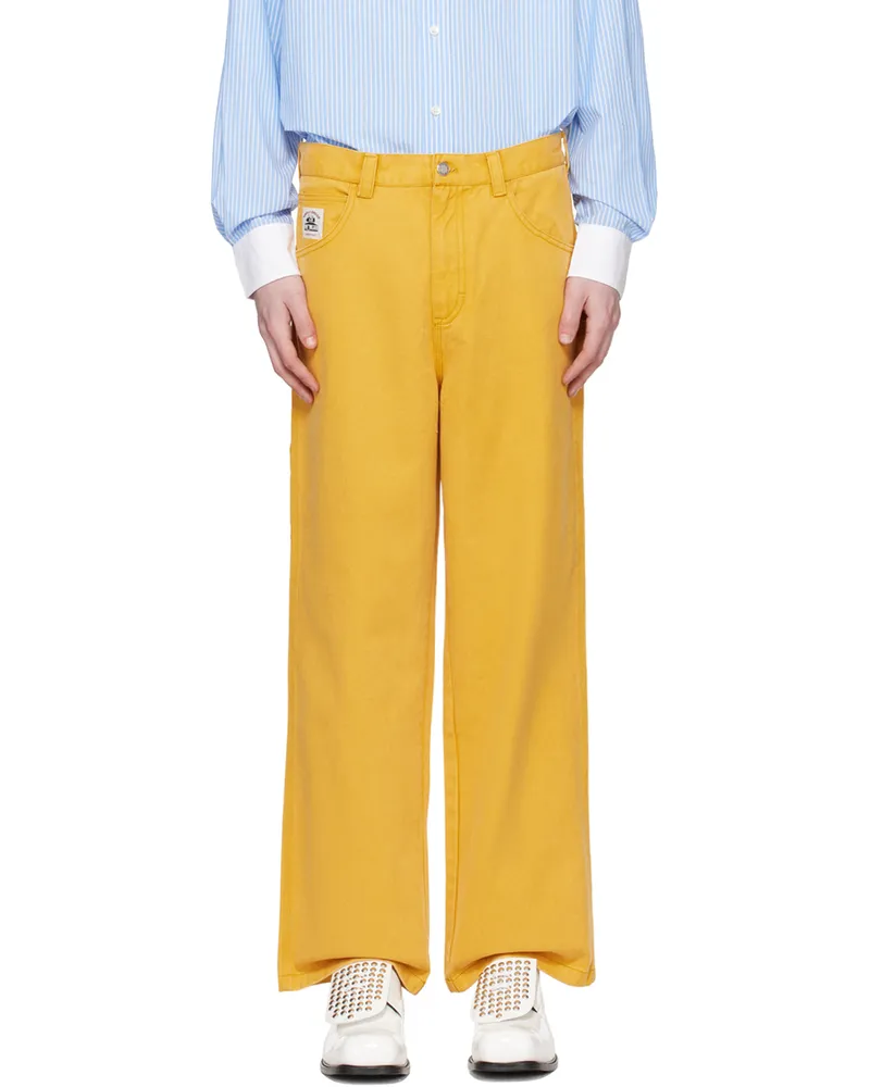 BODE Yellow Knolly Brook Trousers Yellw