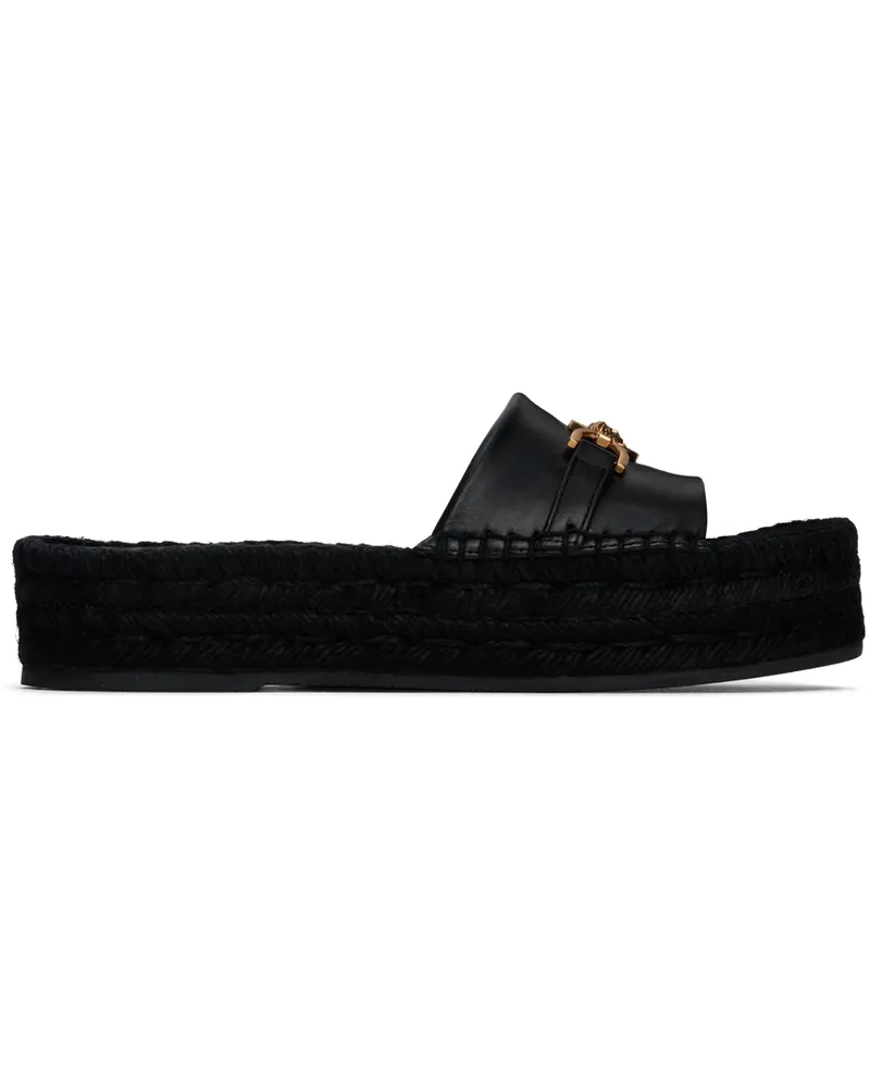 Versace Black Medusa '95 Slides 1b00v-black-gold