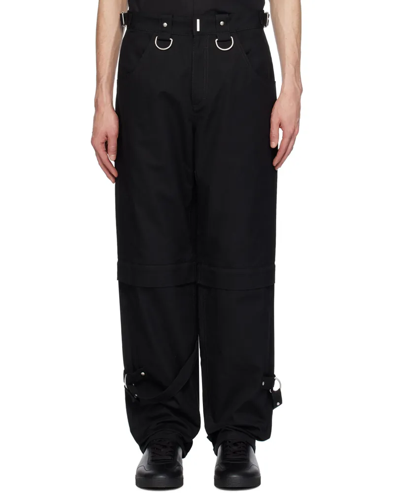 Givenchy Black Two-In-One Trousers 001-black