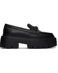 Jimmy Choo Black Bryer Flat Loafers Black