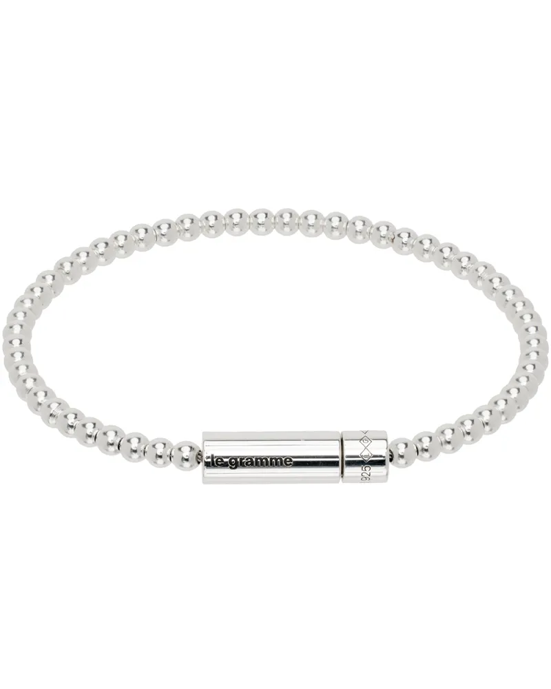 Le Gramme Silver 'Le 11g' Beads Bracelet