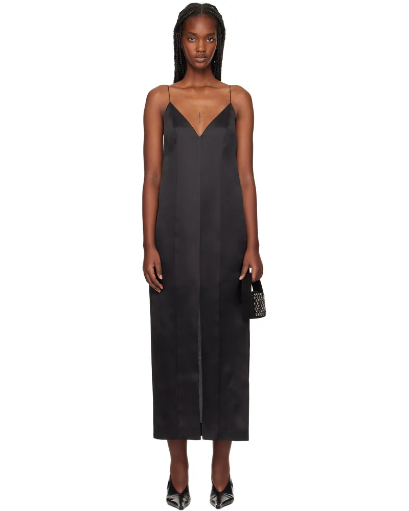 KHAITE Black Tully Maxi Dress 200