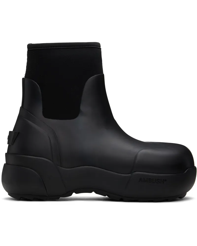AMBUSH Black Rubber Boots Black