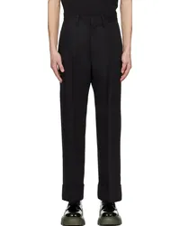 ATTACHMENT Black Cuffed Trousers C