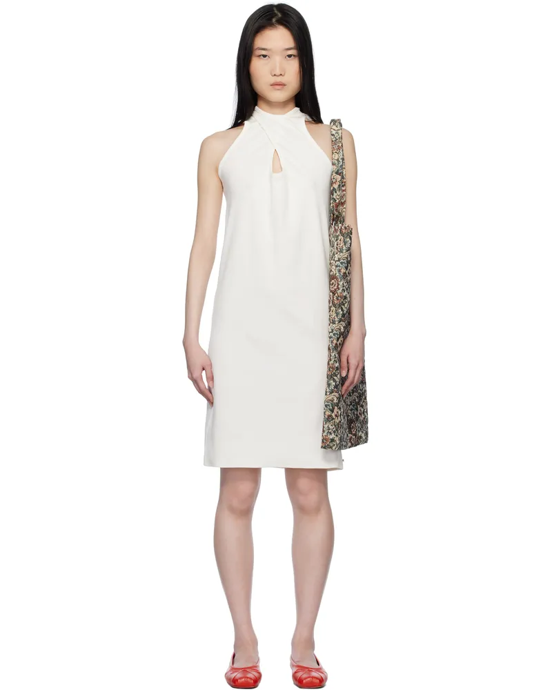 BLESS Off-White Twintankdress Midi Dress White