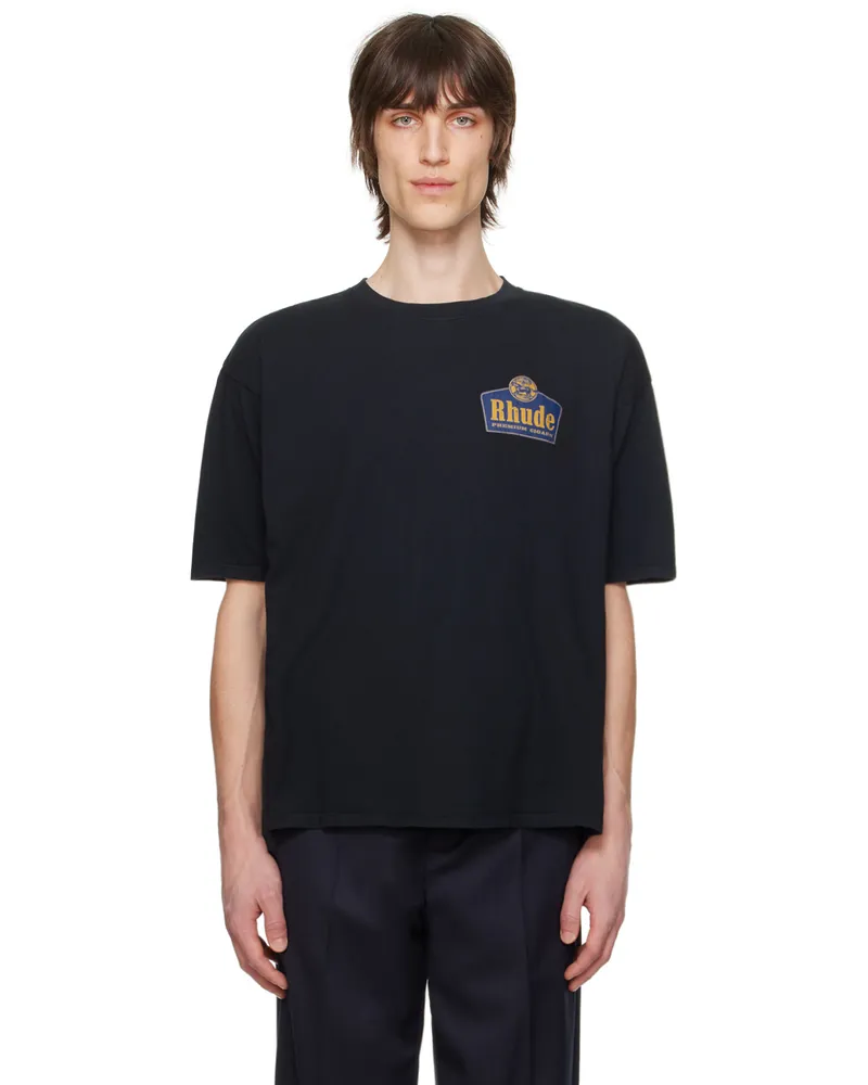 RHUDE Black Grand Cru T-Shirt Vtg