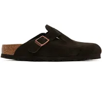 Brown Narrow Boston Soft Footbed Loafers