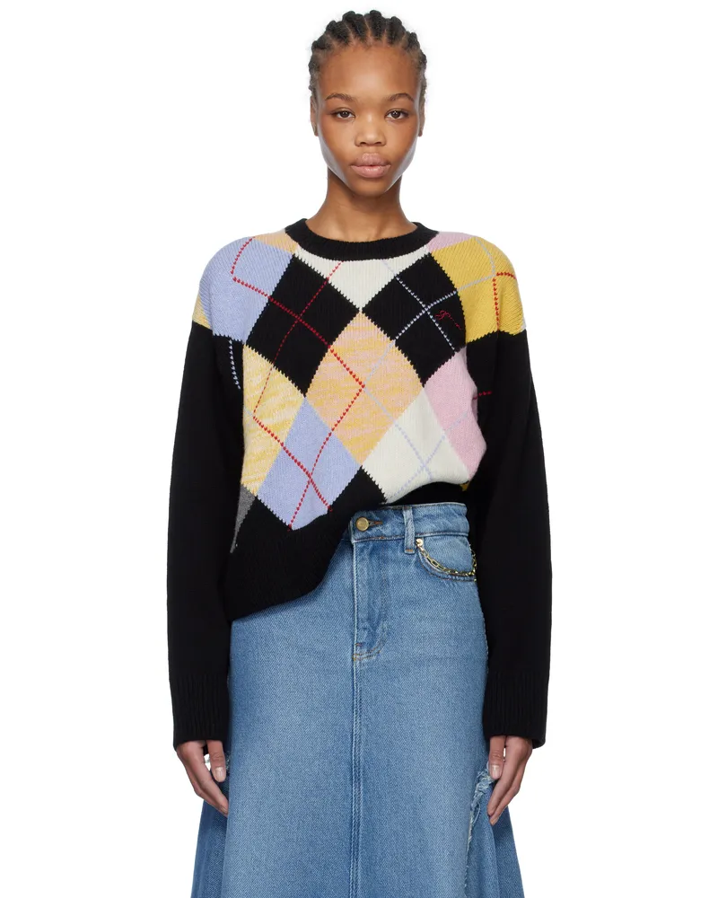 Ganni Multicolor Harlequin Sweater 999
