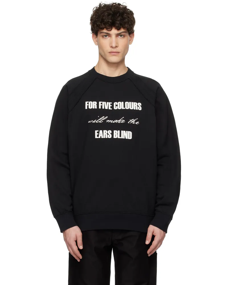 Undercover Black French Terry Sweatshirt Black