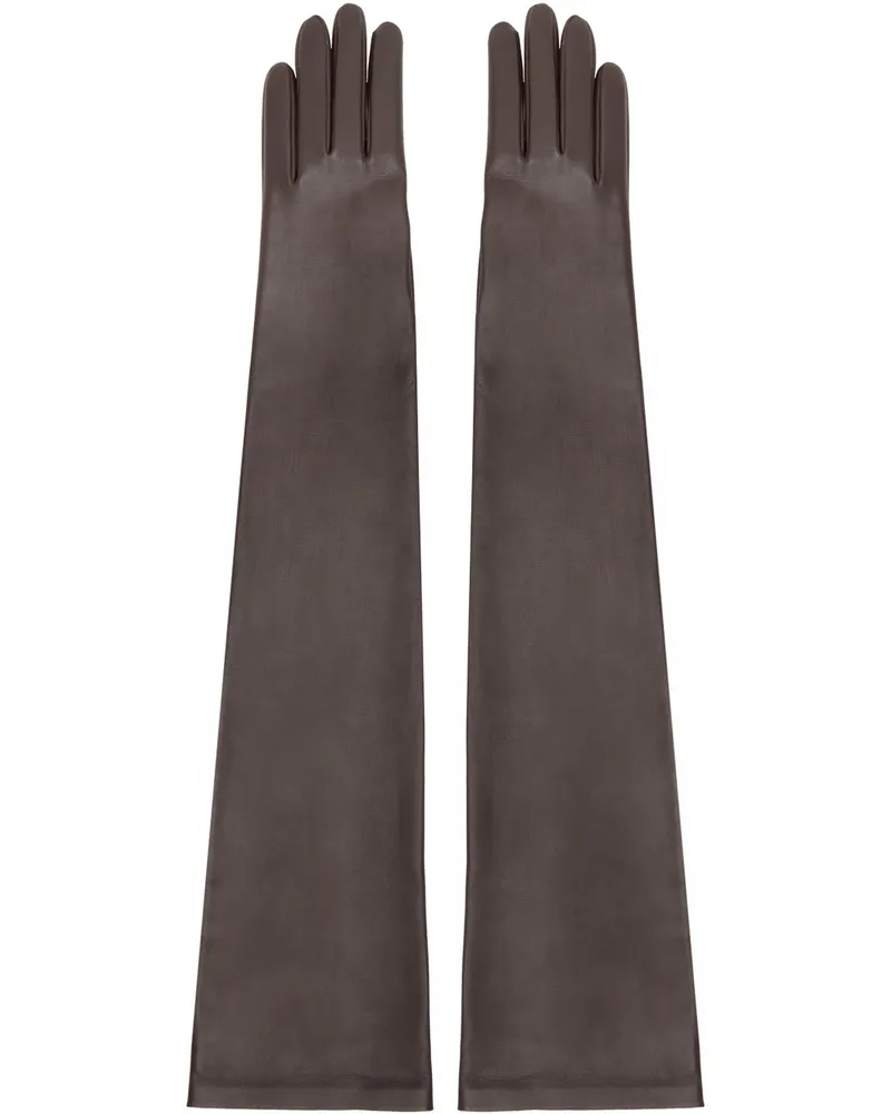 The Row Brown Simon Gloves Brown