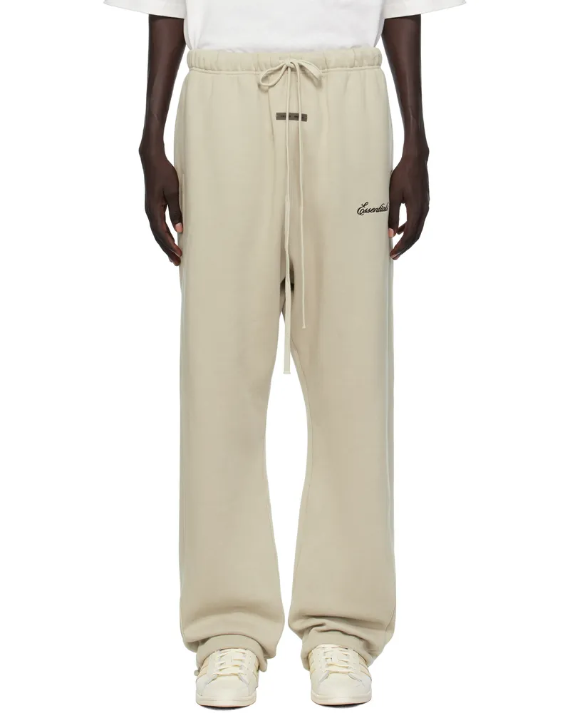 Fear of God Taupe Relaxed Fleece Piping Sweatpants Abbey