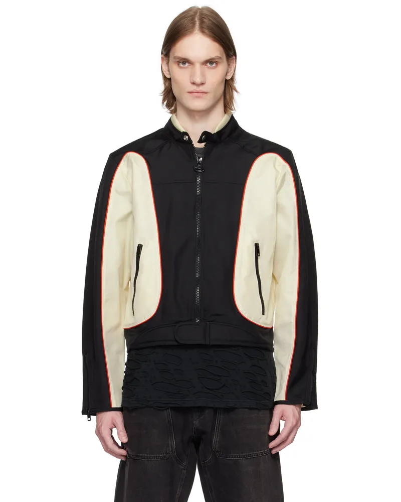 Diesel Off-White & Black J-Blink-A Jacket 9xx