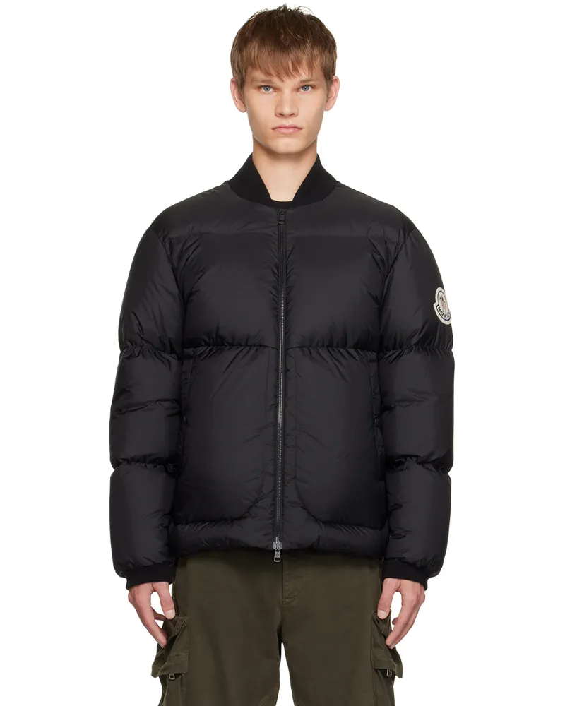 Moncler Black Diya Down Bomber Jacket Black