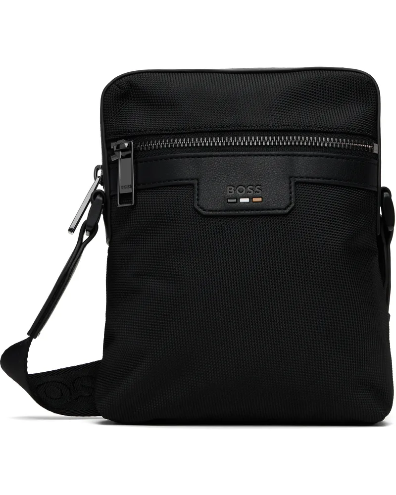 HUGO BOSS Black Embossed-Logo Bag 001-black