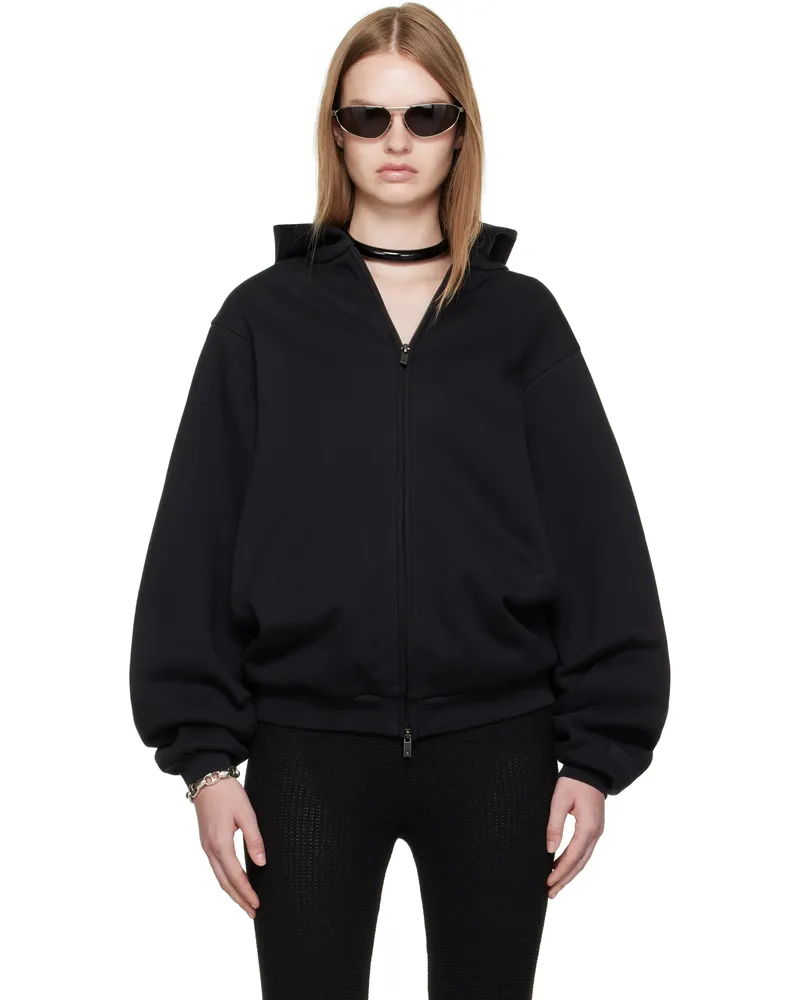 Fear of God Black 90s Fleece Zip-Up Hoodie Jet