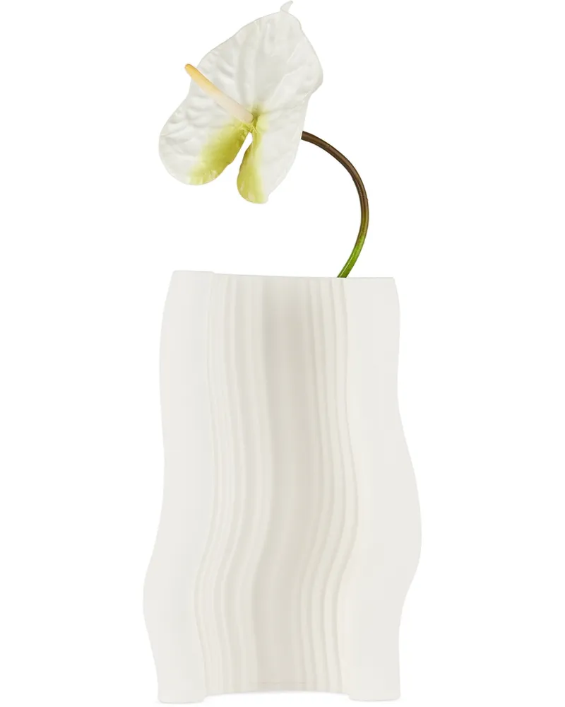 ferm LIVING Off-White Moire Vase Off-white