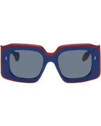 J.W.Anderson SSENSE Exclusive Blue & Red Bumper Sunglasses 807