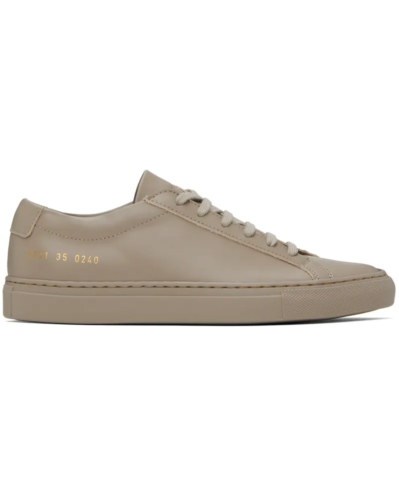 Common Projects Taupe Achilles Low Sneakers 0240