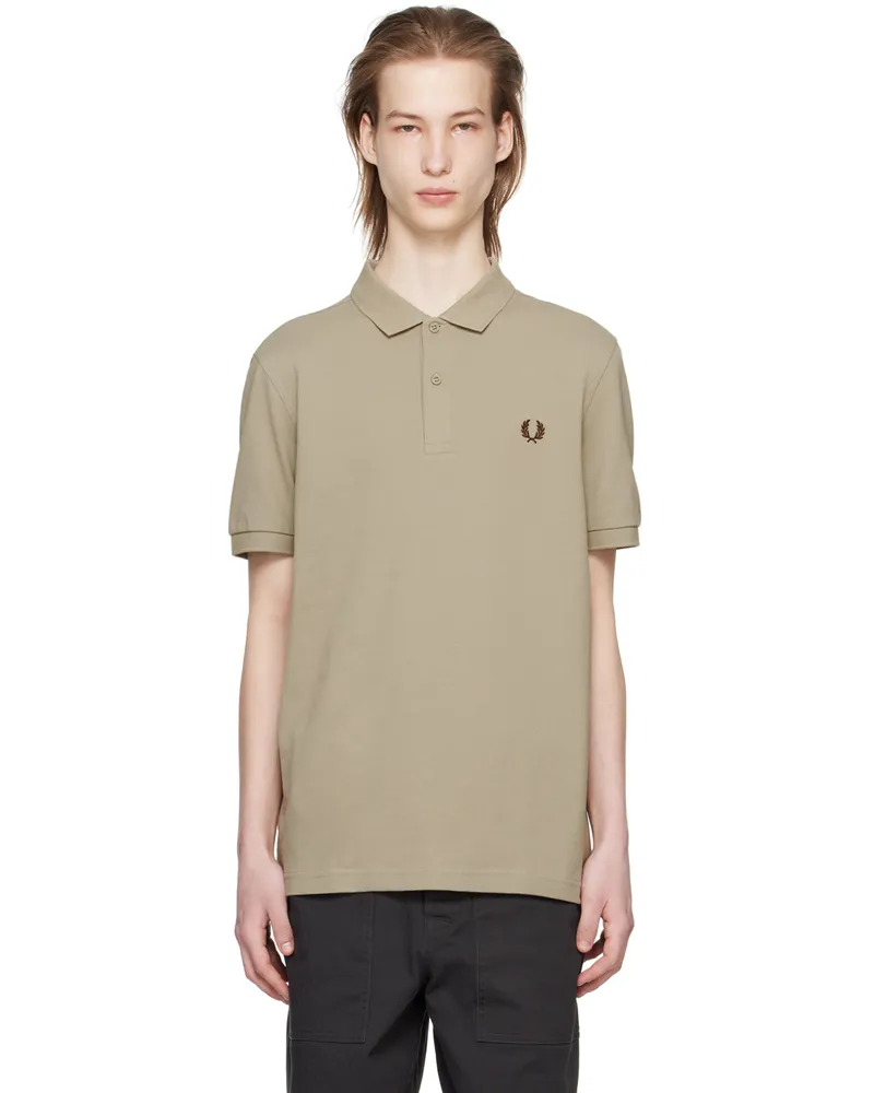 Fred Perry Taupe Embroidered Polo U84