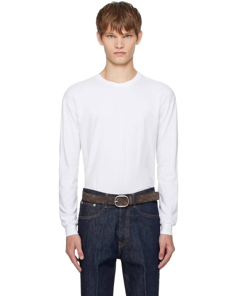 AURALEE White Seamless L/S T-shirt White