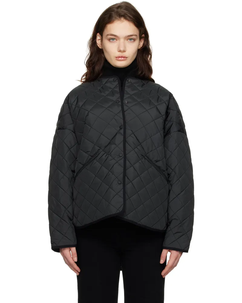 Totême Black Quilted Jacket Black