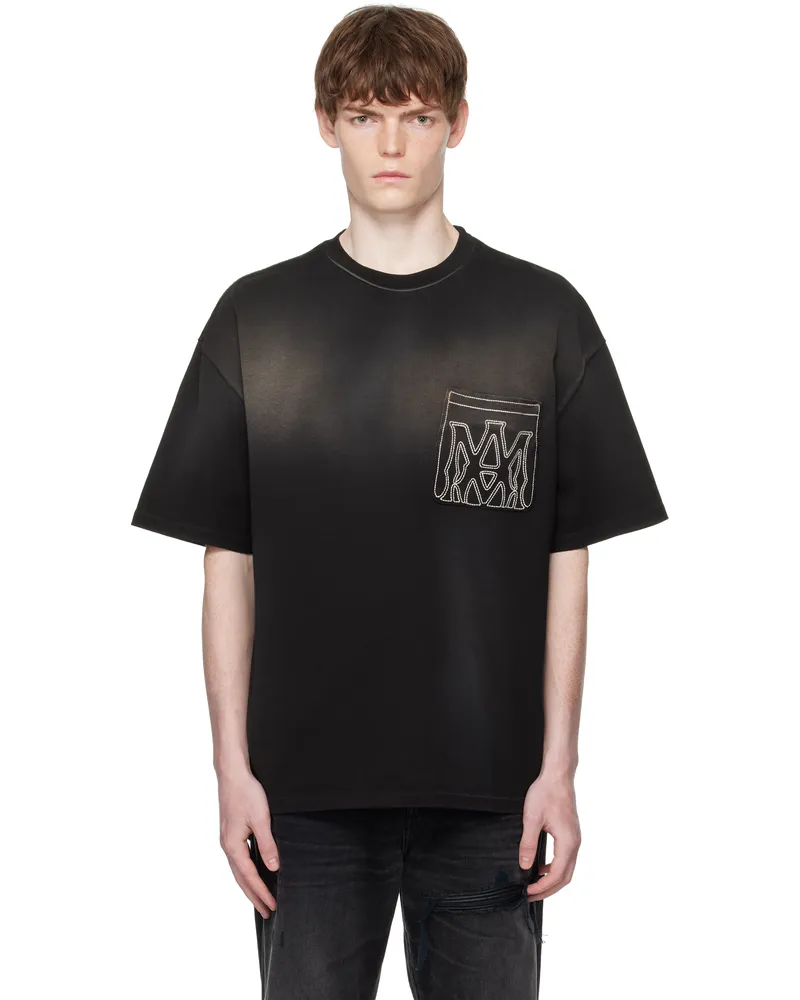 Amiri Black MA Outline Oversized T-shirt Black