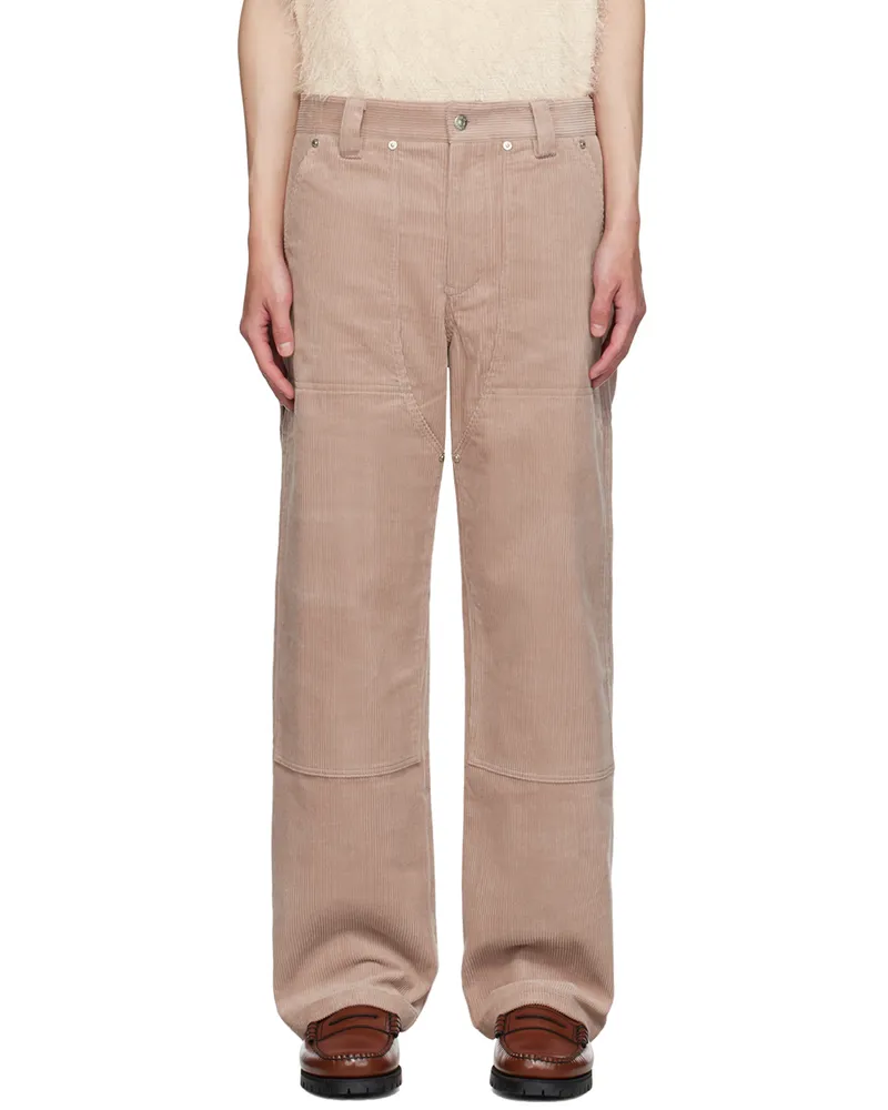 AFTER PRAY Pink Patch Trousers Dusty