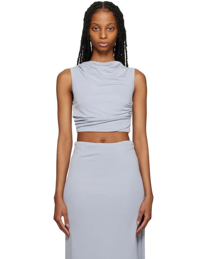 THIRD FORM Blue Mode Tuck Tank Top Skyward