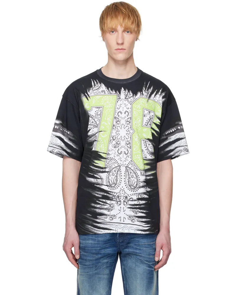 Diesel Black T-Boxt-78-R1 T-shirt 9xxa